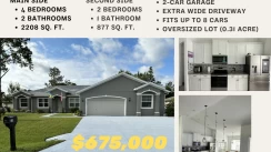 Two houses under one roof in Palm Coast Florida