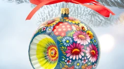 Ukrainian Christmas painted ball