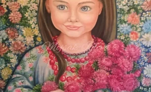 Paiting oil, original art «Childhood» (картина на полотні «Дитинство»)