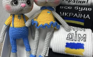 Patriotic Ukrainian socks